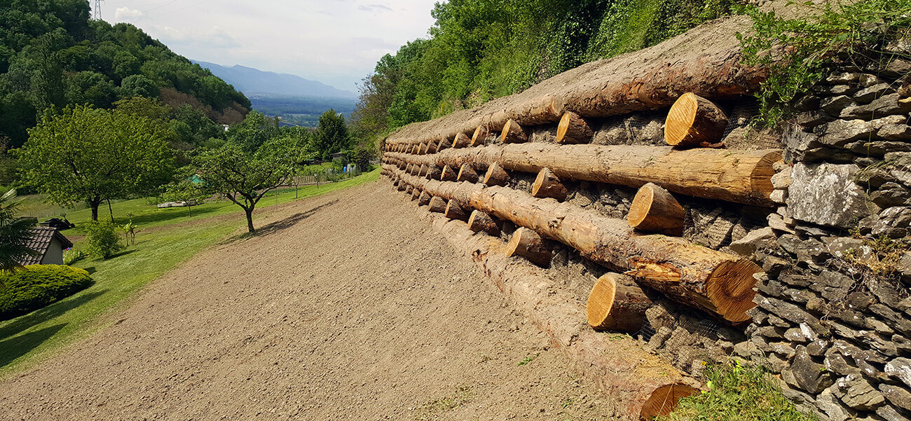 Mur de soutènement bois Moretel