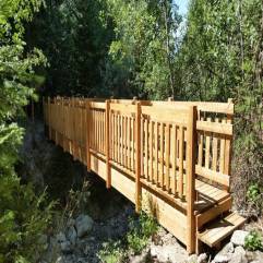 passerelle bois St cergues