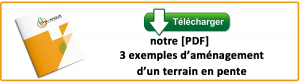 exemples aménagement terrain pente